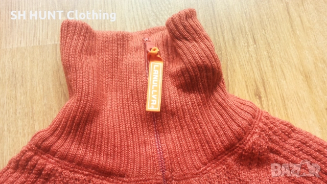 LANULLVA Hustadvika 2.0 Wool Sweater Half Zip 100% Merino Wool размер L / XL термо блуза - 2617, снимка 6 - Пуловери - 54342983
