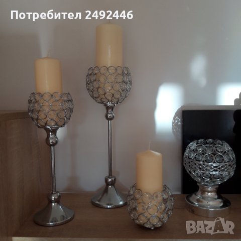 Свещници , снимка 1 - Декорация за дома - 36836746