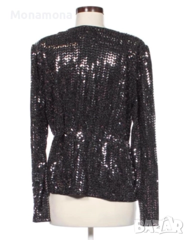 РАЗПРОДАЖБА - Ефектна блестяща риза, снимка 2 - Ризи - 48751523