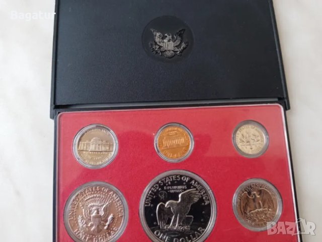 Сащ, 1973 proof монети лот, UNC, гланц, USA proof coins, снимка 5 - Нумизматика и бонистика - 48490037