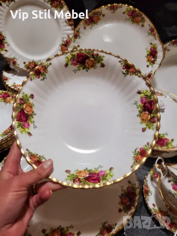 Сервиз за хранене Royal Albert,  Old County Rose , снимка 12 - Сервизи - 48952345