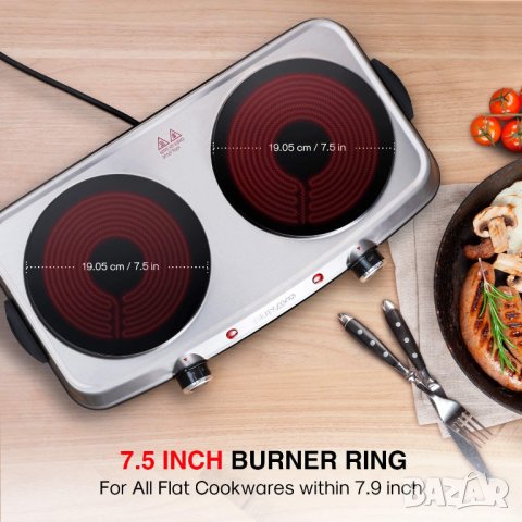 Двоен инфрачервен котлон CB-C22, снимка 6 - Котлони - 42839350