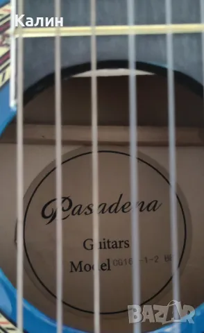 Класическа китара Pasadena CG161 Blue Burst - размер 1/2 + аксесоари, снимка 2 - Китари - 47674986