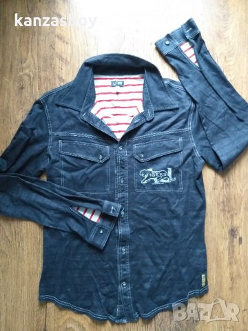 armani jeans - страхотна мъжка риза, снимка 5 - Ризи - 31035551