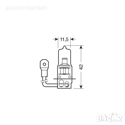 Крушка H3 24V 70W – Lampa 98208, снимка 4 - Аксесоари и консумативи - 56053465