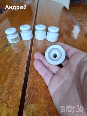 Стар порцеланов изолатор #4, снимка 3 - Антикварни и старинни предмети - 36718686