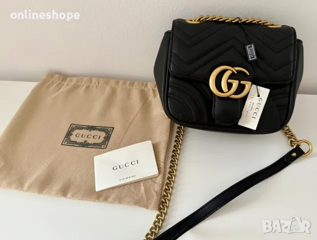 Дамска чанта GUCCI - Естествена кожа , снимка 12 - Чанти - 49737138