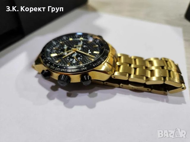 Мъжки хронографен часовник Mercedes-Benz Gold, снимка 6 - Мъжки - 40855566