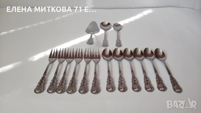 *Хилдесхаймска роза*десертни прибори нов комплект от 15 части, снимка 3 - Прибори за хранене, готвене и сервиране - 54115393