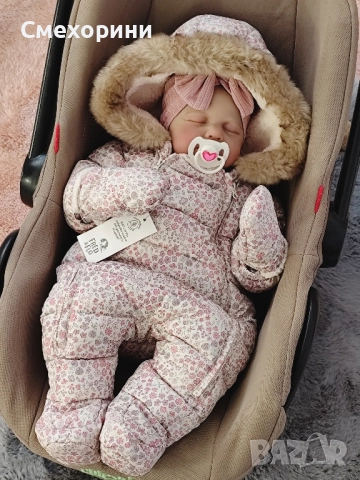 Бебешки зимен космонавт за момиченце 3-6 месеца и ръст 68см, снимка 2 - Бебешки ескимоси - 52481499