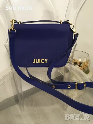 Juicy Couture чанта Кралско синьо , снимка 2 - Чанти - 55906321