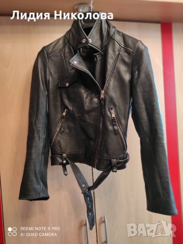 Якенце черно естественна кожа