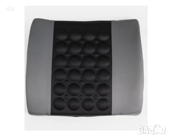 Възглавница за кола, Масажор за кръст на 12V, сива, снимка 2 - Аксесоари и консумативи - 54212908