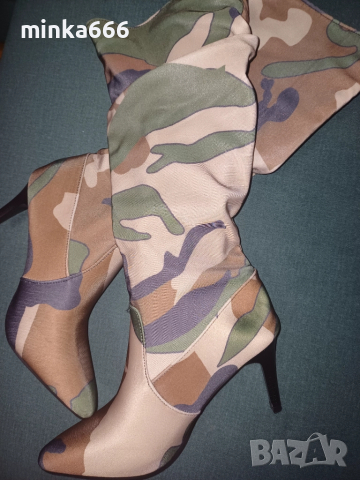 Ново!-Дамски ботуши с ток, снимка 2 - Дамски ботуши - 52266749