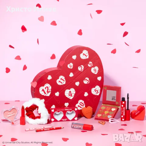 Revolution Адвент календар Love Actually 12 Коледен календар с гримове и козметика Сърце, снимка 7 - Комплекти и лотове - 48906235