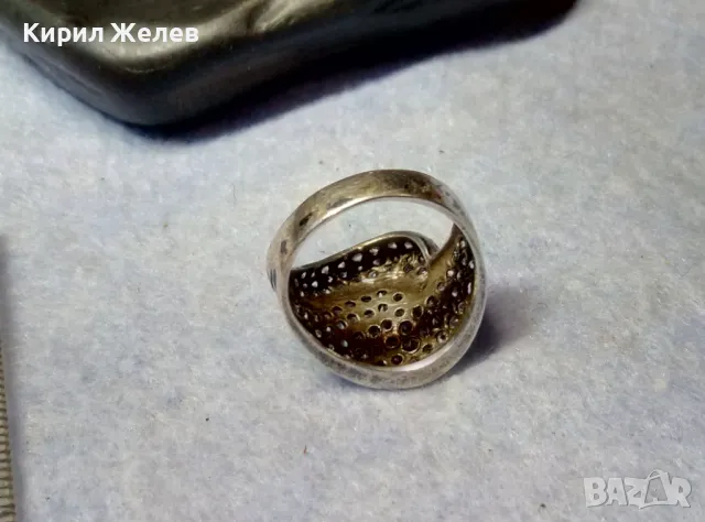 РАЗКОШЕН СКЪПОЦЕНЕН СРЕБЪРЕН ПРЪСТЕН СРЕБРО 925 ОБСИПАН с ИСКРЯЩИ ЮВЕЛИРНО ФАСЕТИРАНИ ЦИРКОНИ 41780, снимка 8 - Пръстени - 49886391