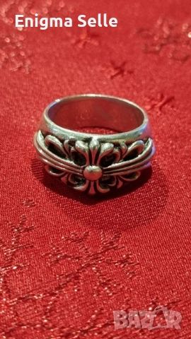 Chrome hearts сребърен пръстен , снимка 6 - Пръстени - 52515829