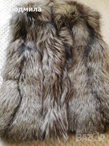 Елек,италиански,нов,сребърна лисица,цели кожи,висок клас,качество, снимка 5 - Елеци - 34871475