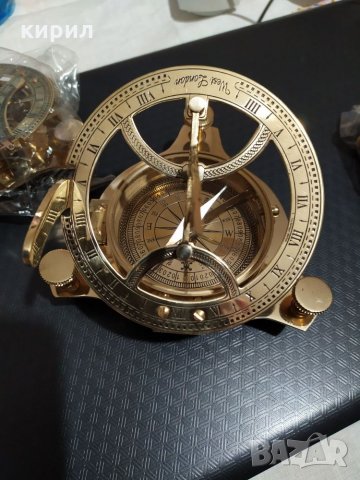 Огромен компас със слънчев часовник, снимка 4 - Антикварни и старинни предмети - 31203596