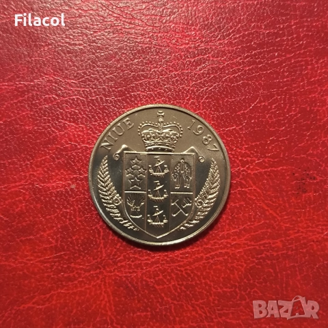 Ниуе 5 долара 1987 XXIV летни олимп игри Сеул 1988 Щефи Граф, снимка 2 - Нумизматика и бонистика - 51550130