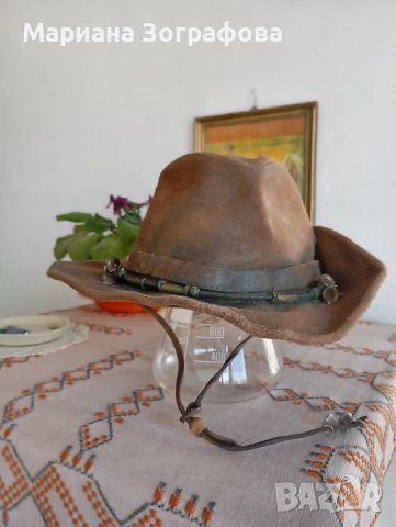  Дънкови ризи 5 бр. - "Club Marine" НОВИ, - Стари вратовръзки, - Каубойска и Филцова шапки, снимка 10 - Ризи - 48862303