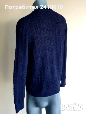 Lacoste Cotton Knit Regular Fit Mens Size 4 - M НОВО!  ОРИГИНАЛ! Мъжки Пуловер!, снимка 10 - Пуловери - 52794425