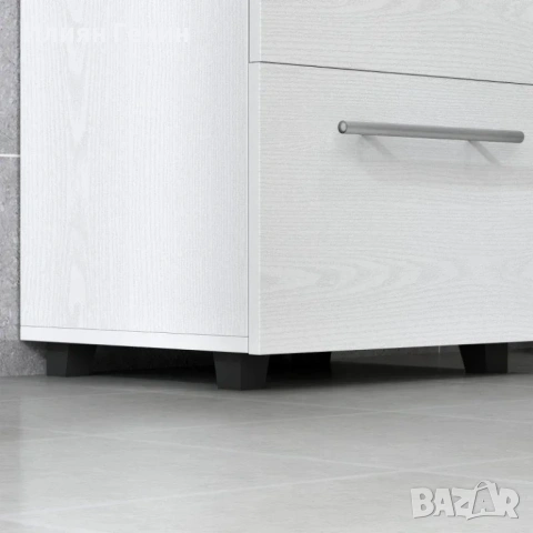 Шкаф за баня HOMCOM, шкаф за мивка , снимка 4 - Шкафове - 54095597