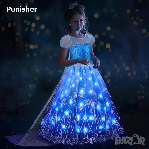 Светеща синя рокля от Замръзналото кралство