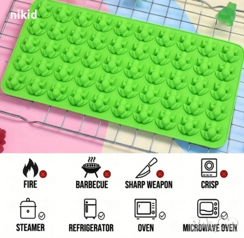 50 жабки жабка жаба малка силиконов молд форма фондан шоколад гипс желирани бонбони , снимка 6 - Форми - 52749998