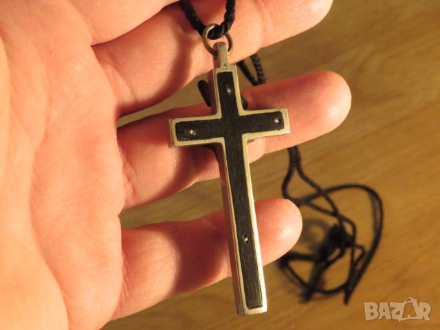 Стар  бронзов кръст разпятие от Божи гроб, разпятие Христово - внос от Израел, Йерусалим, снимка 4 - Антикварни и старинни предмети - 34453751