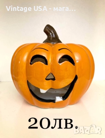 Декоративен керамичен свещник за Хелоуин / Halloween 