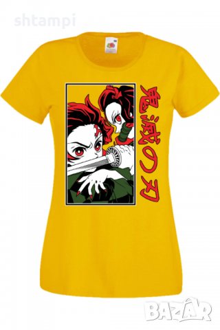 Дамска тениска Аниме Манга Demon Slayer Tanjiro Nezuko Fighting,Анимация,игра,Празник,Повод., снимка 9 - Тениски - 38058612