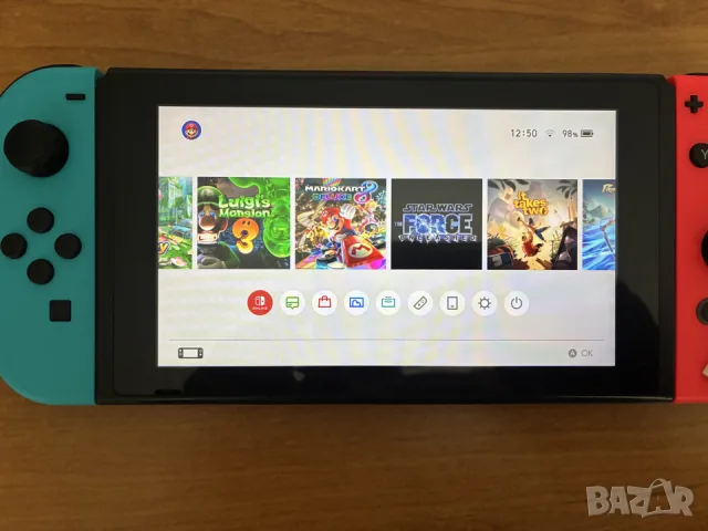 Хакнат Nintendo Switch V1 с 128gb SD карта с игри, снимка 3 - Nintendo конзоли - 56163842