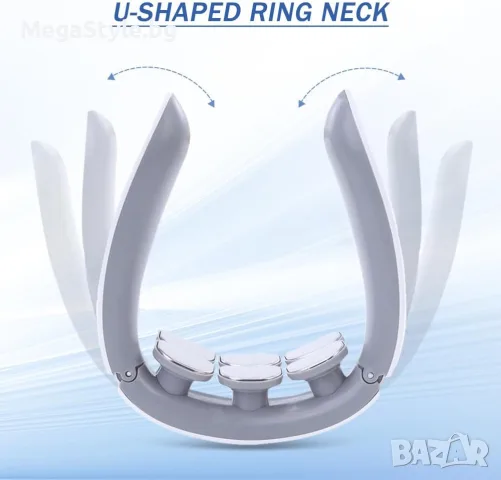 Смарт импулсен масажор за врат Smart Neck Massager H908 с 6 глави и загряващ ефект, снимка 3 - Масажори - 55738551