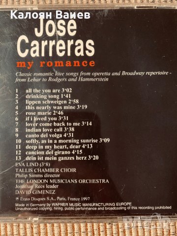 Three Tenors - Pavarotti - Carreras - Bach, снимка 12 - CD дискове - 38886743