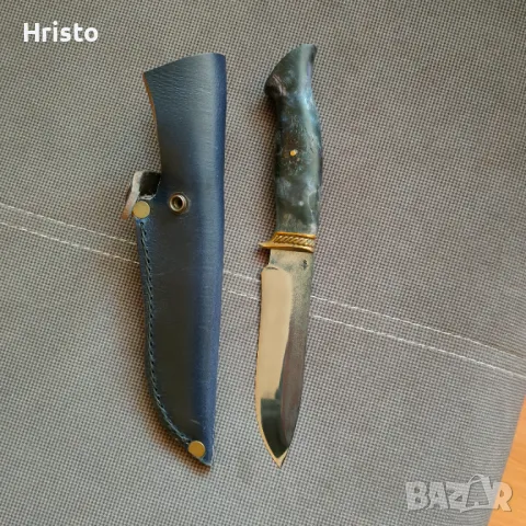 Ръчно изработен нож от стомана N690co, снимка 4 - Ножове - 49164604