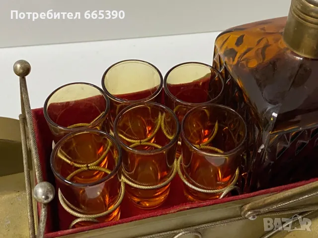 Рядка музикална кутия с гарафа и чаши, снимка 8 - Антикварни и старинни предмети - 48833201