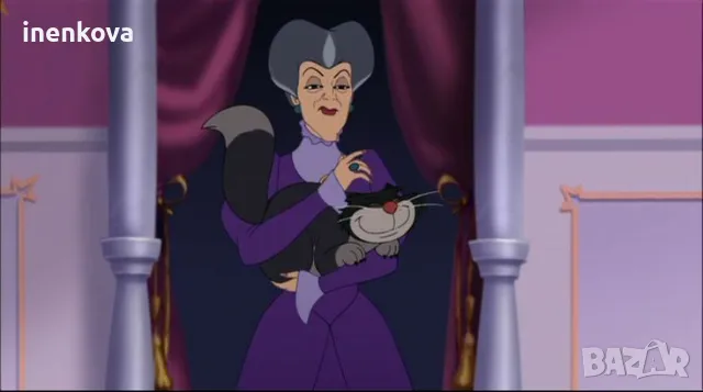 Луцифер Котаракът на лейди Тримейн - мащехата на Пепеляшка Оригинална плюшена играчка на Дисни, снимка 5 - Плюшени играчки - 48392302