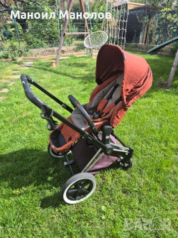 Бебешка количка Cybex Priam Autumn Gold, снимка 3 - Детски колички - 53291220