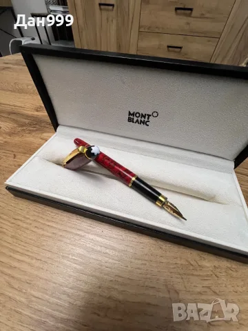 Колекционерска писалка Montblanc със златен писец ., снимка 3 - Други ценни предмети - 55769659