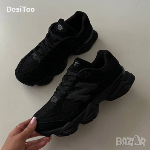 New Balance 9060 "Triple Black" , снимка 2 - Маратонки - 54335023