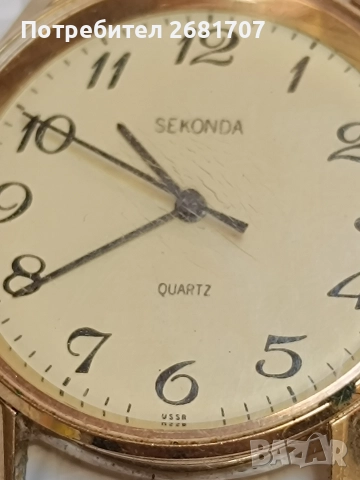 позлатен дамски часовник Seconda, снимка 2 - Дамски - 52966724