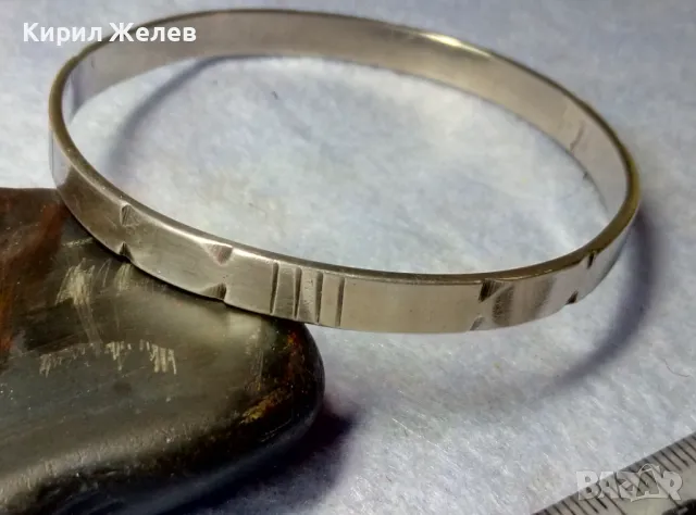 СТАРА ОСМАНСКА МАЙСТОРСКА МАСИВНА СРЕБЪРНА ГРИВНА СРЕБРО ВИСОКА ПРОБА с 2 РЕДКИ МАРКИРОВКИ 30814, снимка 6 - Антикварни и старинни предмети - 49959892