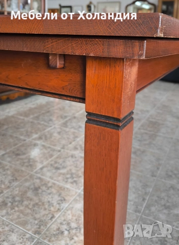 Голяма разтегателна трапезна маса от дъб, снимка 4 - Маси - 53201601