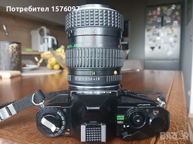 Фотоапарат Pentax МV и обкетив SMC Pentax-M Zoom 40-80mm f/2.8-4, снимка 7 - Фотоапарати - 56196139