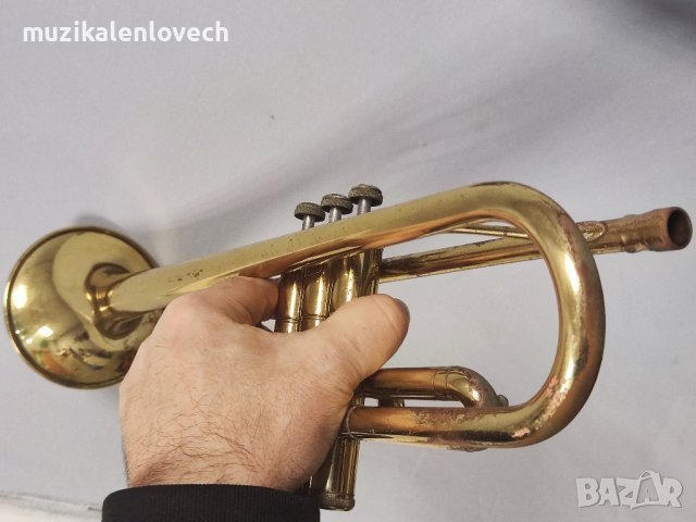 Holton Collegiate Bb Trumpet in Original Case /Made In USA/ Б-тромпет в оригинален куфар - готов , снимка 4 - Духови инструменти - 40181854