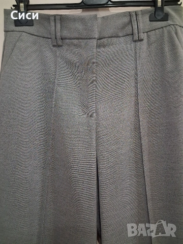 Сив широк панталон , снимка 2 - Панталони - 53954751