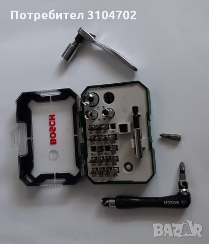 Комплект Bosch накрайници,тресчотка и допълнителна ръкохватка за битове - 27 части, снимка 6 - Други инструменти - 34196975