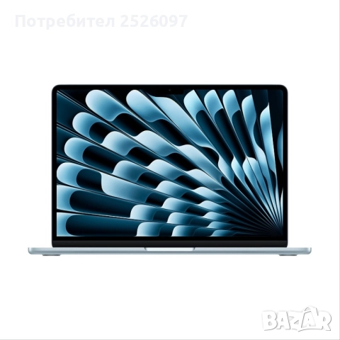 MacBook Air 13,6 M4 Sky Blue Гаранция ЗОРА, снимка 2 - Лаптопи за работа - 52098502