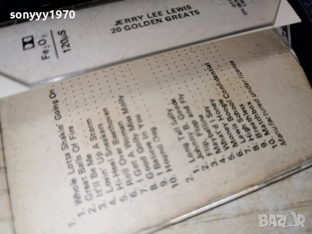 JERRY LEE LEWIS 0201261954, снимка 13 - Аудио касети - 52957728